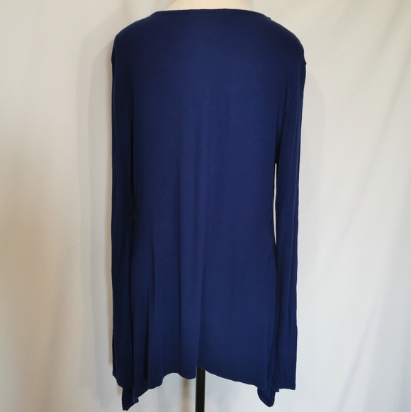 NWOT BCBGMaxAzria Long Sleeve Celeste Cowl Lightweight Knit Tunic - Sz M - Picture 4 of 9